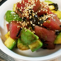 pika21's cooksnap of when they made マグロとアボカドの塩昆布ごま和え.