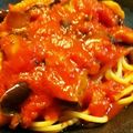 あっきたん's cooksnap of when they made 揚げナスのトマトソースパスタ～ノルマ.