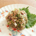 ムッチーポッチャー's cooksnap of when they made 3種の薬味で＊鯵のなめろう.