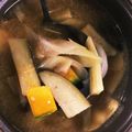クゥとサクラのママ's cooksnap of when they made なすかぼちゃれんこんのお味噌汁.