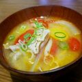 麻's cooksnap of when they made トマとん汁.