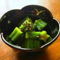 anko栄養士's cooksnap of when they made オクラの☆ゴマ塩からし和え.