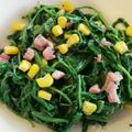 たんぽぽ＊たんぽぽ's cooksnap of when they made ルッコラとベーコンのコーン炒め.