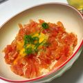 あみてぃー。's cooksnap of when they made 生ハムで作るユッケ丼.