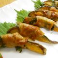 しのばぁたん's cooksnap of when they made ピリ辛ソースで☆ナスの豚肉シソ巻き.