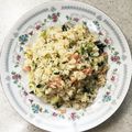 RoomA's cooksnap of when they made 豚ロース肉と青梗菜の味噌酒生姜味炒飯.