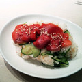 にゃんタコさん's cooksnap of when they made うちのごちそう♪きゅうり寿司！.