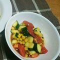 ひらかたたかこ's cooksnap of when they made トマトとズッキーニ♡中華風キューブマリネ.