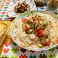 komutatata's cooksnap of when they made 夏☆鯖缶のコクうま素麺.