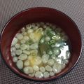 やみつきななすけ's cooksnap of when they made お味噌汁に☆あげ玉トッピング.