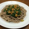 ままばなな1020's cooksnap of when they made モロヘイヤとなめこの 冷たいぶっかけそば.
