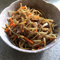 太郎左衛門之助's cooksnap of when they made 干し椎茸の戻し汁できんびらごぼう♡.