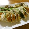 低カロ探検隊's cooksnap of when they made ☆春菊をアクセントに絶品チキンステーキ☆.