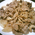 J・0505's cooksnap of when they made 牛肉、椎茸、大根のコク旨♪カキ醤油炒め.