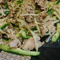 みつえぽん's cooksnap of when they made きゅうりと豚肉の塩昆布炒め 梅肉和え♪.