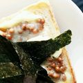 SARINGER's cooksnap of when they made 私の朝食 納豆トースト♡.