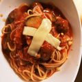 クックルンルンルン☆'s cooksnap of when they made パスタを絡めても◎ミートボールのトマト煮.