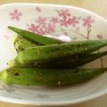 お願いひつじ's cooksnap of when they made オクラの塩焼き♪.