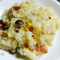 ✿みぃとグルグル✿'s cooksnap of when they made ピラフ風♪ベーコンときのこの炊き込みご飯.