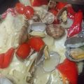 ♪瑠花♪'s cooksnap of when they made 煮つけ用カレイで作るアクアパッツァ.