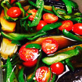 sakyoo's cooksnap of when they made ごま油だけで作るナスとピーマンの揚げ浸し.