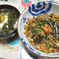 ジョンリークッカー's cooksnap of when they made 簡単♡鶏そぼろまぶし丼(о´∀`о).