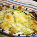オイゼビウス's cooksnap of when they made 油揚げと竹輪のチーズ焼(アスパラ編).