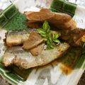 ☆Rokko☆'s cooksnap of when they made コブミカンの葉で☆いわしとごぼうの甘露煮.