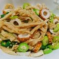 hanabuta73's cooksnap of when they made ゆで干し大根とオクラと竹輪の麺つゆ和え.