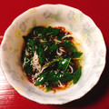 yesmama's cooksnap of when they made モロヘイヤと味付けもずくの簡単和え.