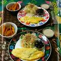 sakuraロゼット's cooksnap of when they made ほうれん草のバター炒めinチーズオムレツ.
