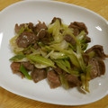 せつみか's cooksnap of when they made 砂肝と長ねぎの炒め物♪.