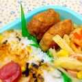 YUH♡ママ's cooksnap of when they made お弁当に！はんぺんバーグ♪.