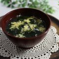 まろんかふぇ's cooksnap of when they made 優しい味のわかめスープ.