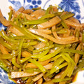 めいみち。's cooksnap of when they made 芋蔓と蒟蒻の煮物.