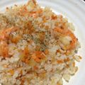 も☆も吉's cooksnap of when they made 冷凍食品の海老ピラフ再現＊フライパンで！.