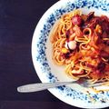 今山加奈's cooksnap of when they made タコとオリーブのトマトパスタ.