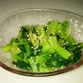 ばななちゃん538's cooksnap of when they made 簡単もう一品、小松菜のナムル.
