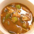 sonop's cooksnap of when they made オクラの味噌汁【検索TOP10入 感謝】.