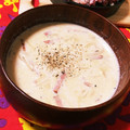 ゆにこーん☆'s cooksnap of when they made 簡単・玉ねぎたっぷりの豆乳スープ♪.