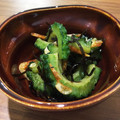 深酒キッチン's cooksnap of when they made ゴーヤの桜海老と塩昆布きんぴら.