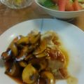 ミックウッド's cooksnap of when they made 鳥もも肉のマッシュルームソースがけ.