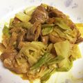 マミー’Sキッチン！'s cooksnap of when they made 鶏肉と春キャベツのカレーマヨ♪炒め.