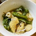 maumauchan's cooksnap of when they made 万願寺とうがらしと油揚げの煮びたし.