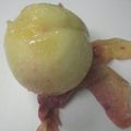 こばたん's cooksnap of when they made 桃❤つるんとむいちゃいました❤.