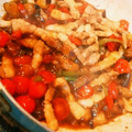 シャオツーヨウシャン's cooksnap of when they made 豚肉とナスとプチトマト炒め.