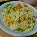あやぴょんのすけ's cooksnap of when they made 鶏胸肉と赤ﾊﾟﾌﾟﾘｶの卵炒め.