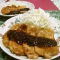 赤い電話's cooksnap of when they made *豚ロースからし焼き*.