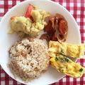 Bunnirella's cooksnap of when they made ミックスベジのレンジ卵.