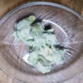 まちぼうけぱんだ's cooksnap of when they made アボカドとクリームチーズのわさび醤油和え.